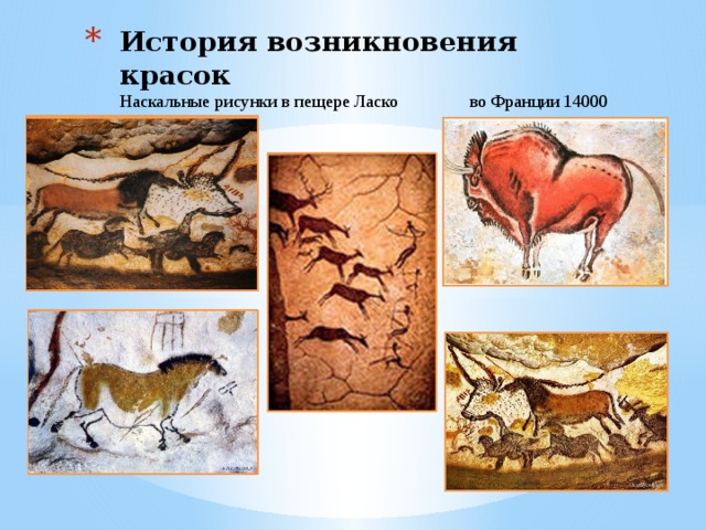 История красок презентация