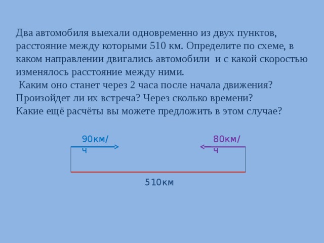 Из двух пунктов расстояние