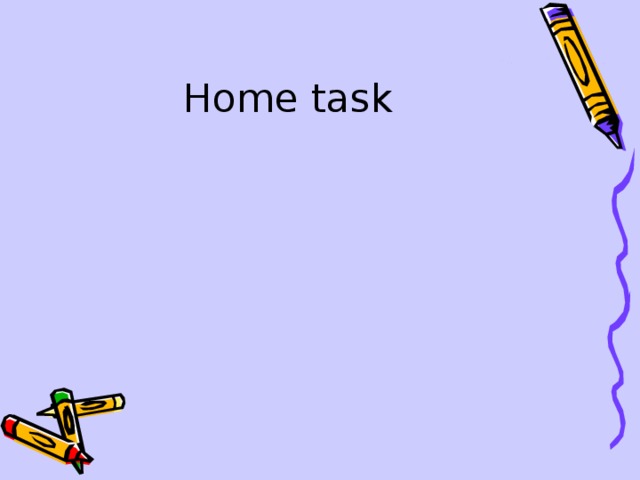 Home task 