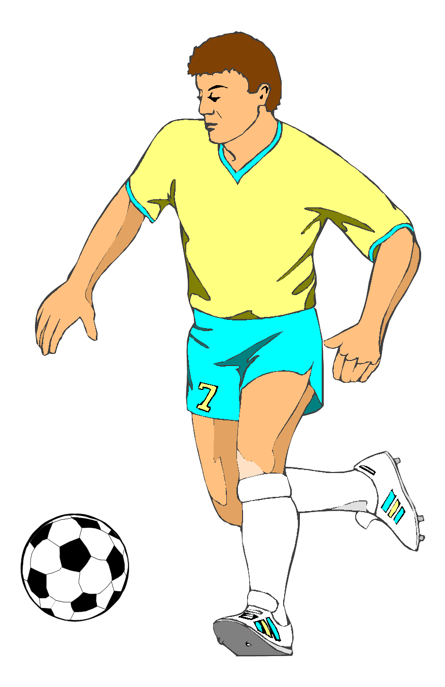 Футболист цветной иллюстрация
