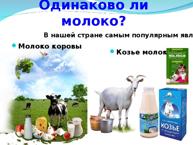 Козье молоко какое