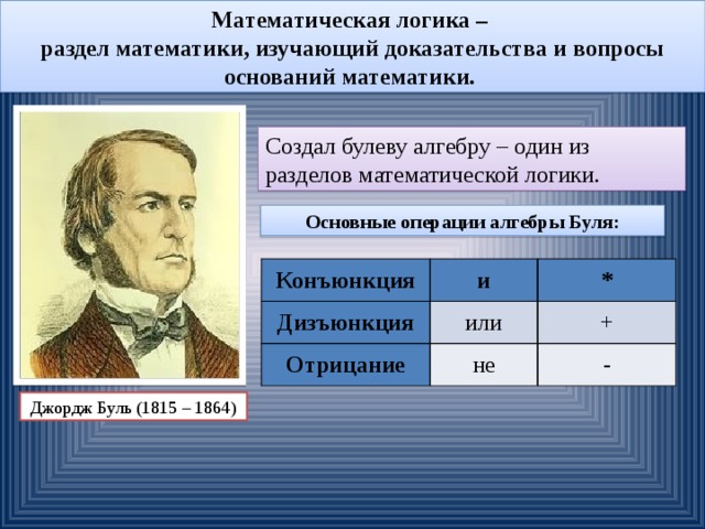 Математическая логика презентация