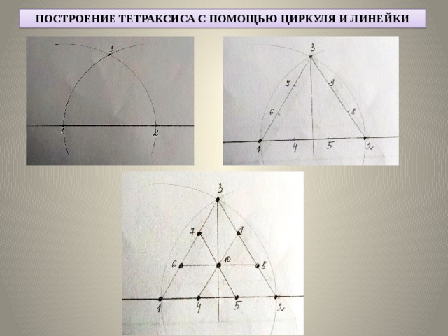 Построить с помощью циркуля