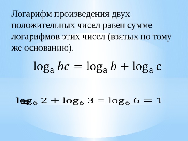 Логарифм суммы. Логарифм произведения положительных чисел равен. Сумма логарифмов. Сумма лого. Сумма двух логарифмов.