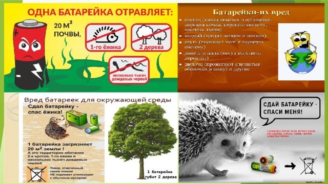 Проект вред батареек для окружающей среды