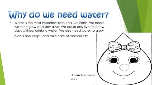 Colour this water drop 
