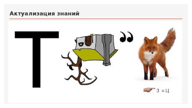 Актуализация знаний  