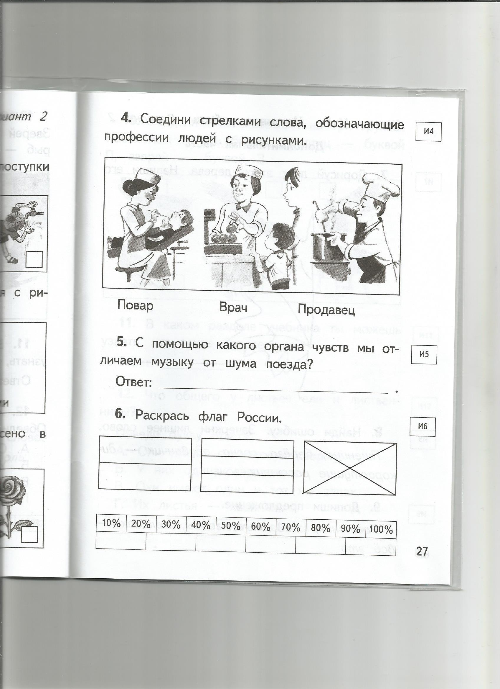 Итоговая проверочная работа по окружающему миру за 1 класс УМК «Планета  знаний»