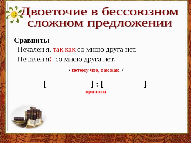 Двоеточие в бессоюзном сложном предложении урок в 9 классе презентация