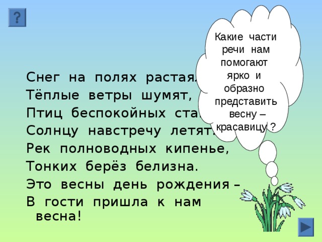 Бунин растаял в поле снег леса