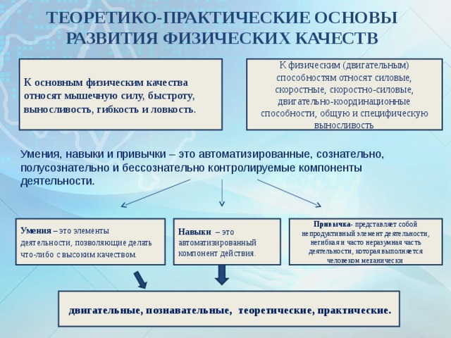 Презентация основы совершенствования физических качеств