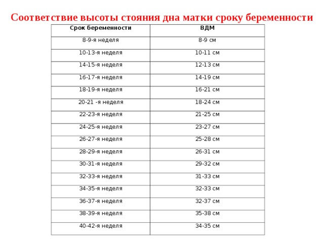 Шейка матки по неделям беременности таблица норма