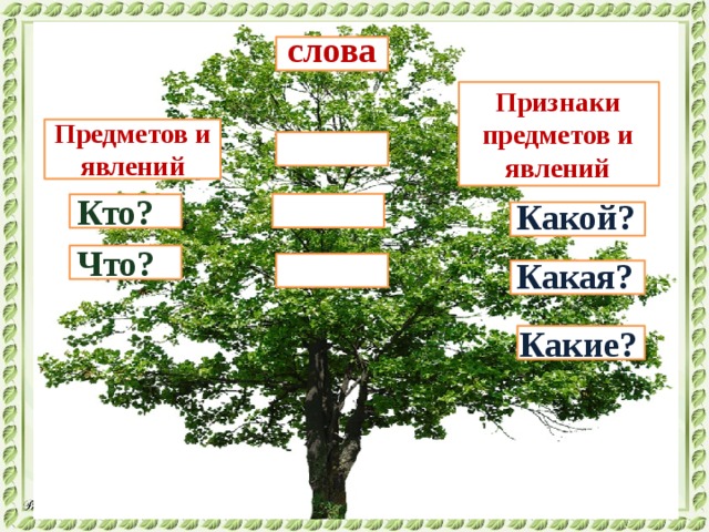 Имена обозначающие дерево. Дерево обозначает предмет. Признаки объекта дерева. Листья какие слова признаки. Слова признаки к слову дом.