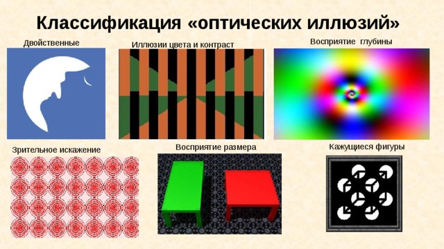 Рассмотрите рисунок с двойственными изображениями и укажите в чем проявляется закон