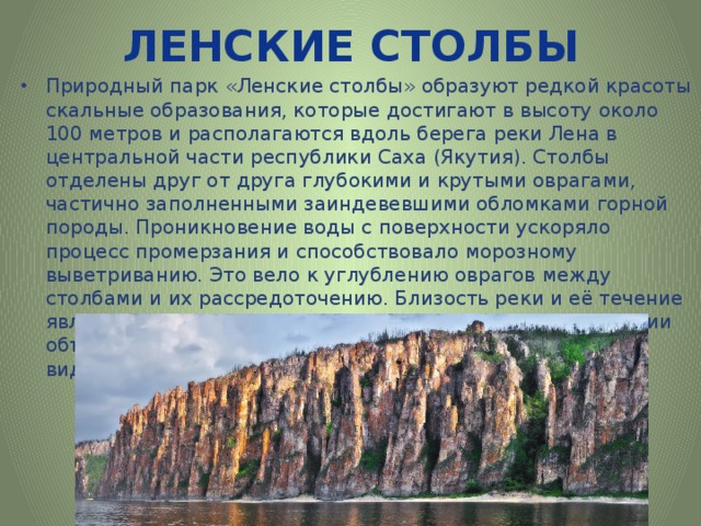 Проект ленские столбы