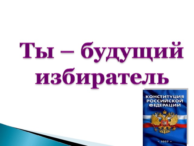 Презентация по молодому избирателю