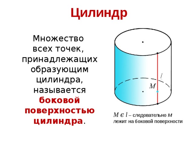 Цилиндр имеет поверхность. Образующая цилиндрической поверхности. Цилиндр внутри цилиндра. Точки на поверхности цилиндра. Точки принадлежащие цилиндрической поверхности.