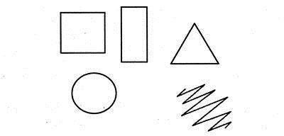 Три из 5 фигур. Круг квадрат треугольник зигзаг. Психогеометрический тест стимульный материал. Тест геометрические фигуры стимульный материал. Тест геометрические фигуры интерпретация для детей.