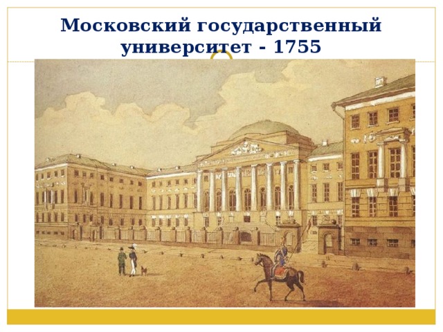 Московский государственный университет - 1755 