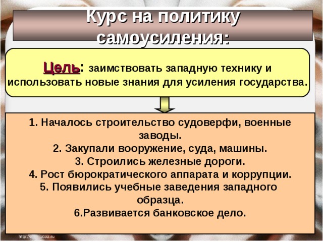 Цель курса самоусиления китая совершить перевооружение создать сильную армию нового образца