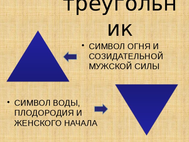 Что означает перевернутый треугольник на схеме