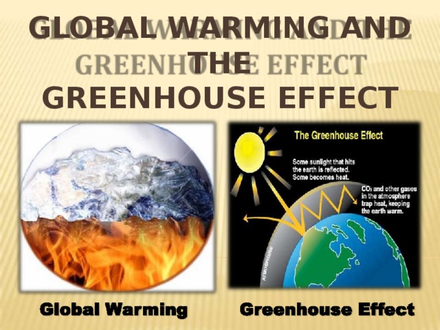 GLOBAL WARMING AND THE  GREENHOUSE  EFFECT 