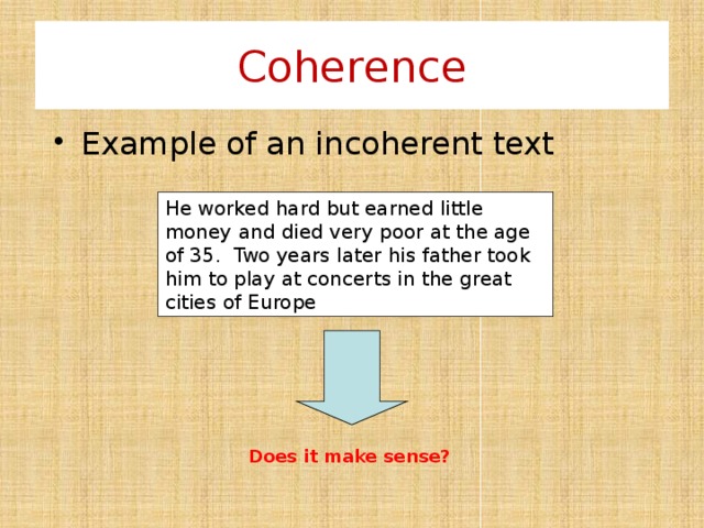 coherence examples ap english