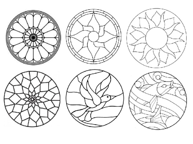 Витражи 5 класс изо картинки для срисовки