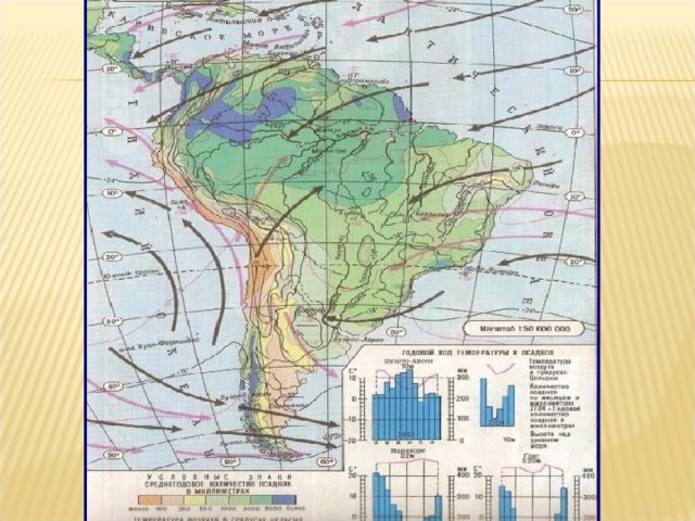 Холодные течения омывающие южную америку. Климатическая карта Южной Америки. Южная Америка физическая карта климатические пояса. Воздушные массы Южной Америки на карте. Климат Южной Америки карта.