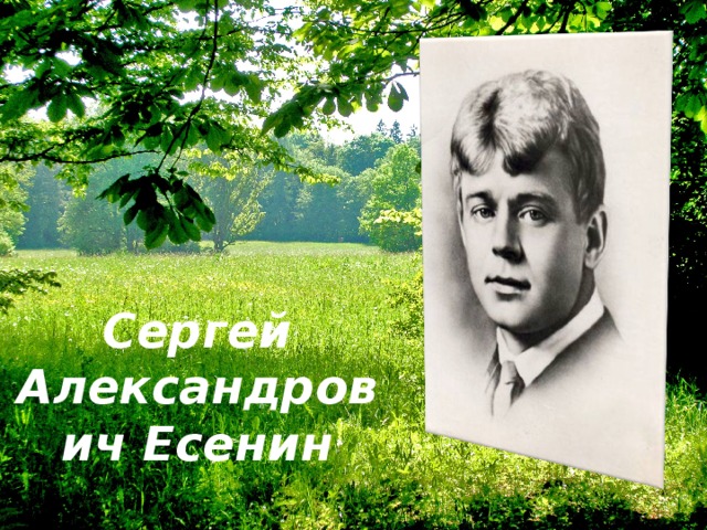                        Сергей Александрович Есенин 