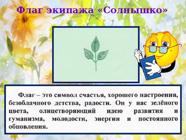 Флаг экипажа «Солнышко» 