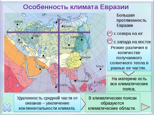 Картинки климатические пояса евразии