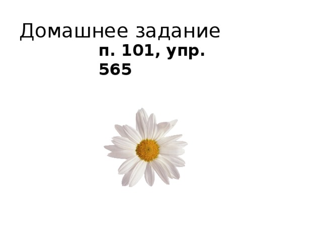 Домашнее задание п. 101, упр. 565 
