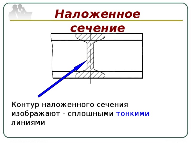 Линии видимого контура на чертеже изображаются сплошной тонкой линией