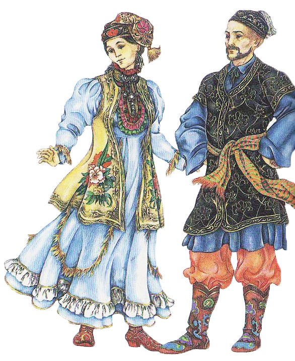 Сибирские татары рисунок