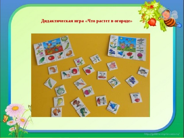  Дидактическая игра «Что растет в огороде» 