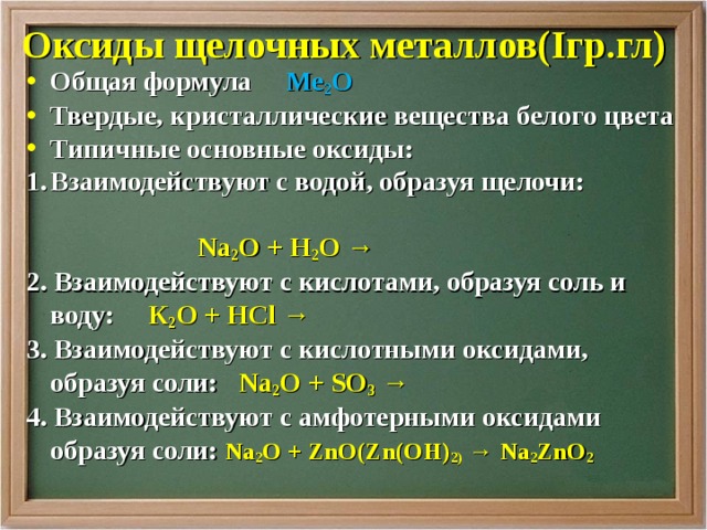 Оксиды и гидроксиды щелочных металлов применение щелочных металлов 9 класс презентация