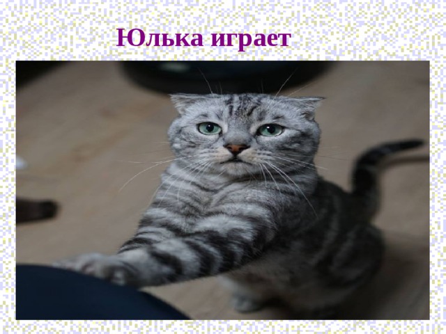 Юлька играет  
