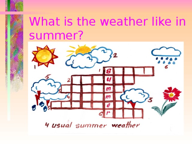 What is the weather like in summer? 