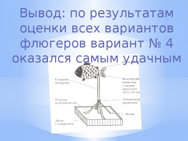 Проект флюгер по технологии 5 класс