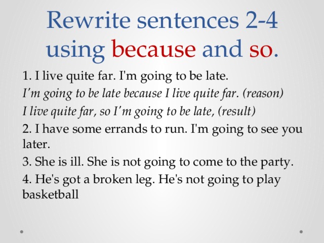 Because so правило. So to because правило. Предложения с because и so. Предложения с because упражнения. Because в английском языке.