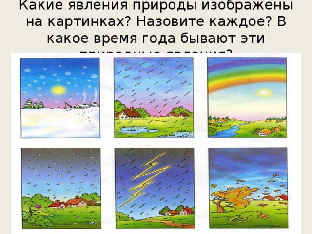 Нарисовать рисунок явление природы