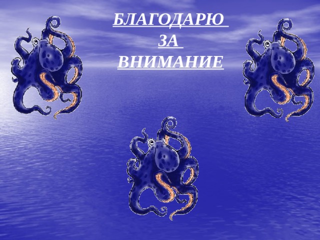 БЛАГОДАРЮ  ЗА  ВНИМАНИЕ 