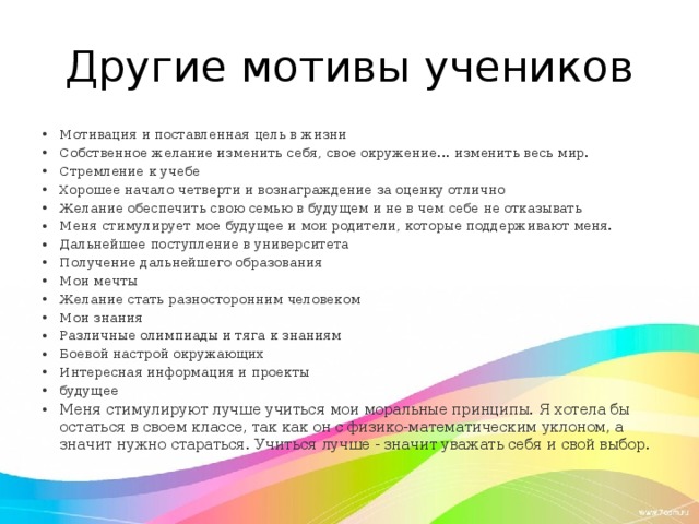 Чтобы хорошо учиться надо быть хорошо организованным человеком схема