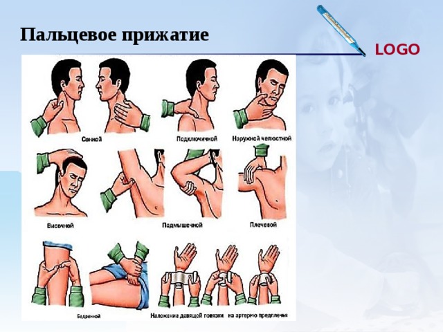 Пальцевое прижатие подключичной артерии производится