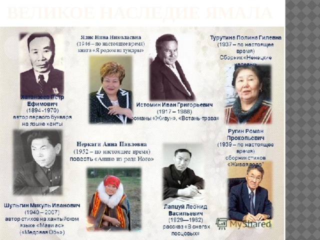 Великое наследие ЯМАЛА   