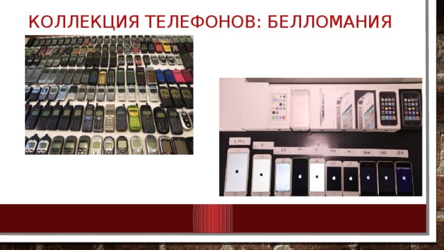 Коллекция телефонов: белломания 