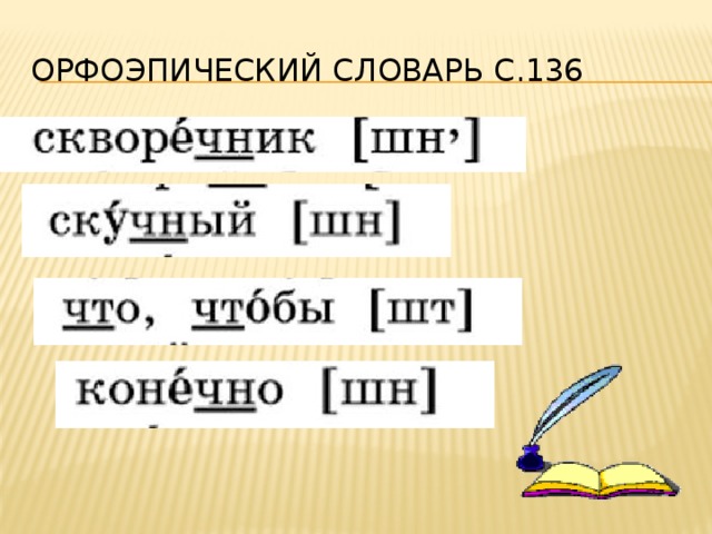 Буквосочетание чк чн чт план конспект