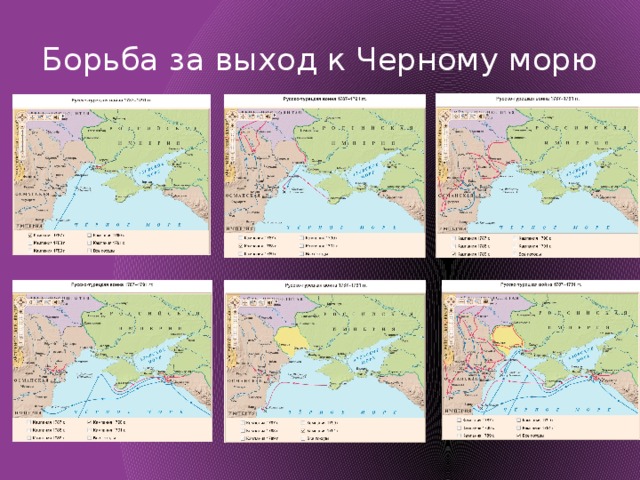 Борьба за выход к Черному морю 