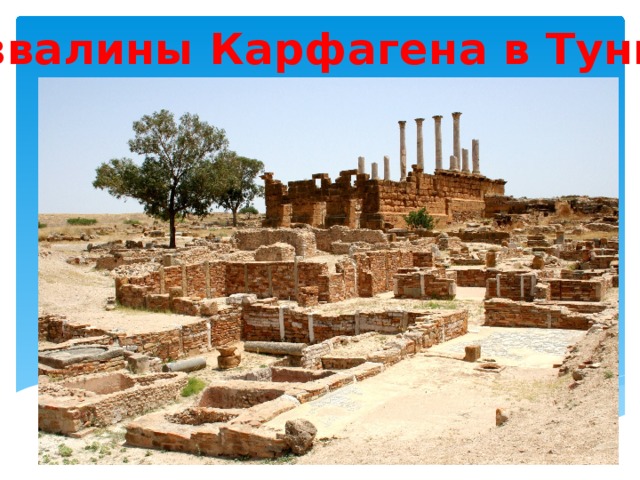 Развалины Карфагена в Тунисе 